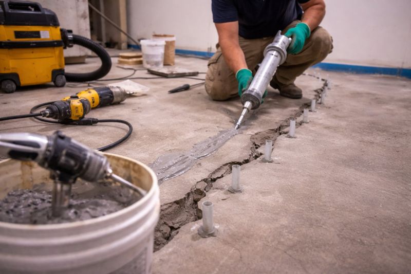 Cracked Basement Floor Repair in Parrish, FL